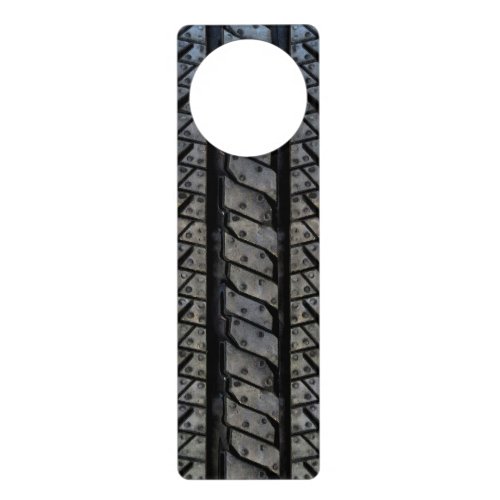 Black Rubber Tire Thread Texture Design Door Hanger