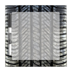 Black Rubber Tire Thread Texture Design Dry-Erase Board