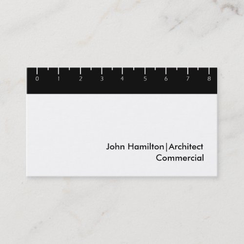 Black Ruler Business Card Template