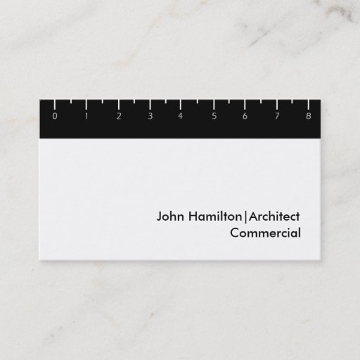 Customizable Black Ruler Business Card Template