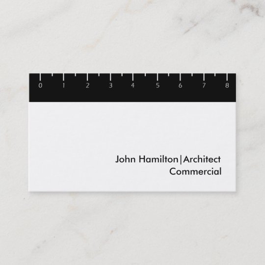 Black Ruler Business Card