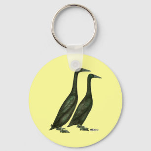 Black Runner Ducks Keychain
