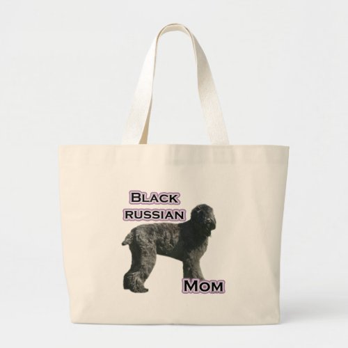 Black Russian Mom 4 Large Tote Bag