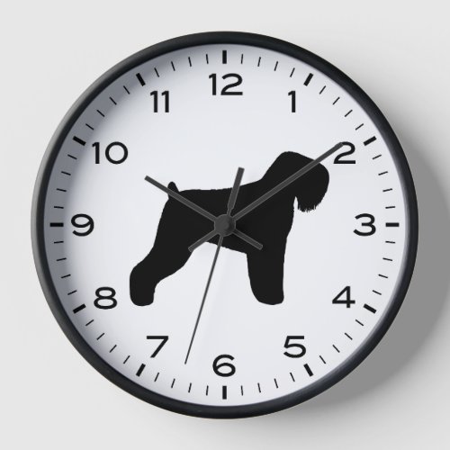 Black Russian Terrier Dog Breed Silhouette Clock