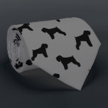 Black Russian Terrier Dog Silhouettes Pattern Neck Tie<br><div class="desc">This original Black Russian Terrier silhouettes pattern neck tie makes a great gift for dog dads! Available in a variety of colors, this cool tie makes a statement for anyone who loves a BRT. An awesome gift for the guy who wears a tie for business, or for special events like...</div>