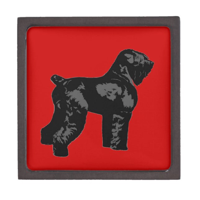 Black Russian Terrier Jewelry Box (Front)