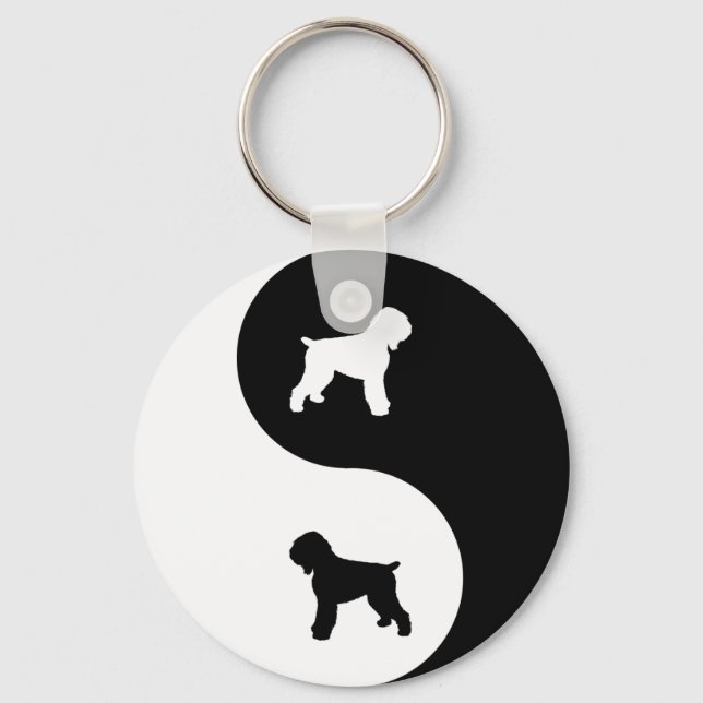 Black Russian Terrier Keychain (Front)