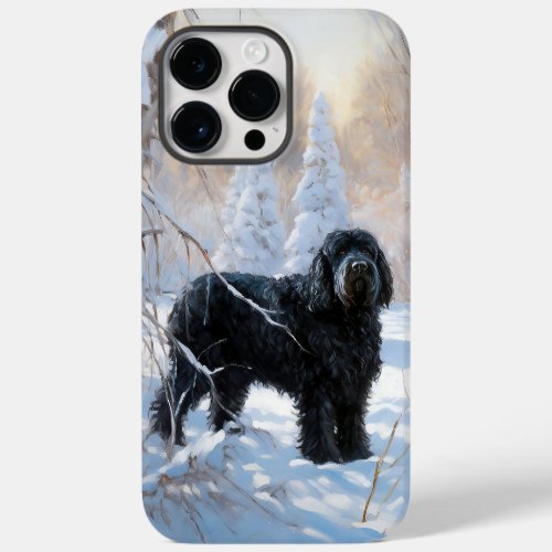 Black Russian Terrier Let It Snow Christmas  Case_Mate iPhone 14 Pro Max Case