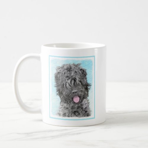 Black Russian Terrier Painting _ Cute Original Dog Coffee Mug