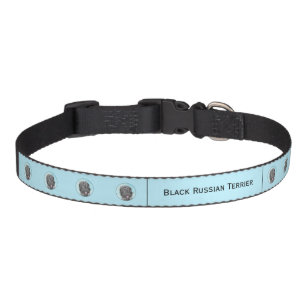 Black Russian Terrier Painting - Cute Original Dog Pet Collar