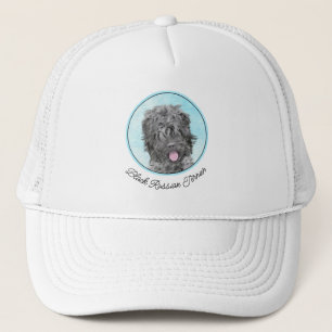 Black Russian Terrier Painting - Cute Original Dog Trucker Hat