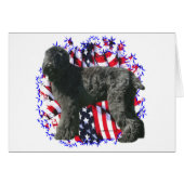 Black Russian Terrier Patriot (Front Horizontal)