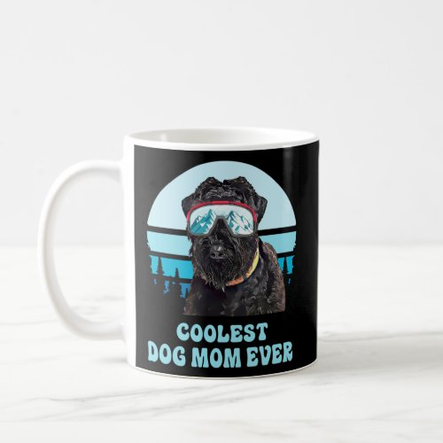 Black Russian Terrier Skiing Winter Coolest Dog Mo Coffee Mug