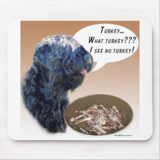 Black Russian Terrier Turkey Mouse Pad