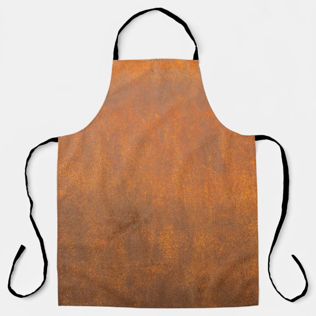 Black rust, metal texture close-up. apron (Front)