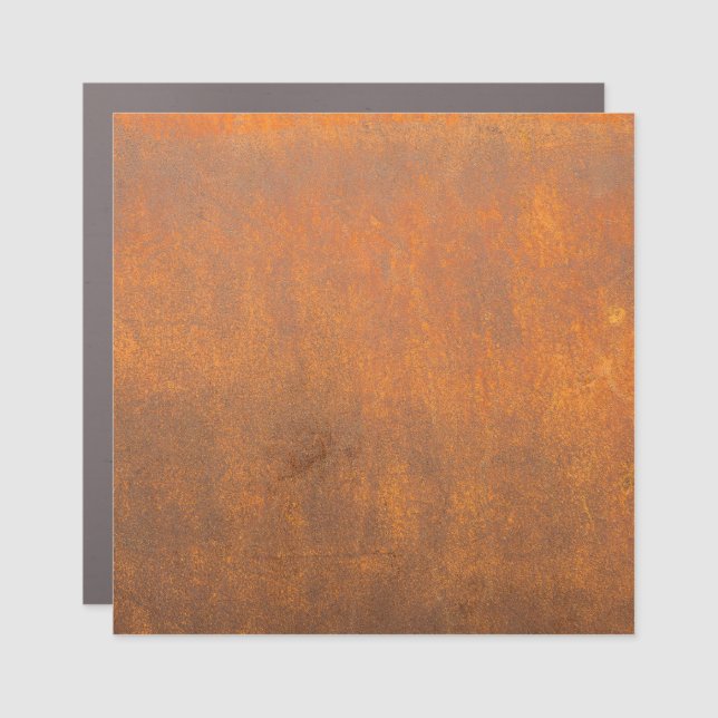 Black rust, metal texture close-up. car magnet (Front)