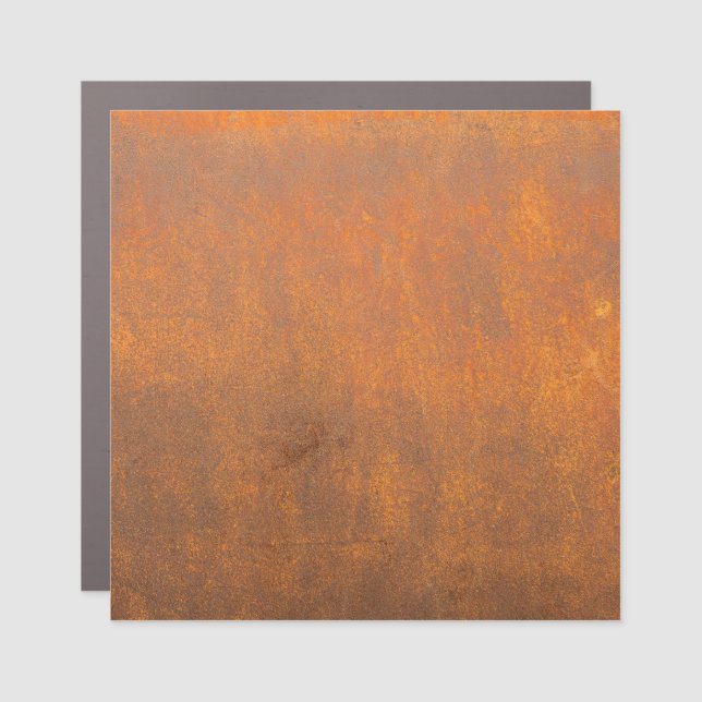 Black rust, metal texture close-up. car magnet (Front)