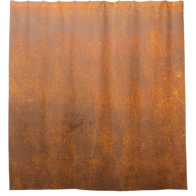 Black rust, metal texture close-up. shower curtain (Front)