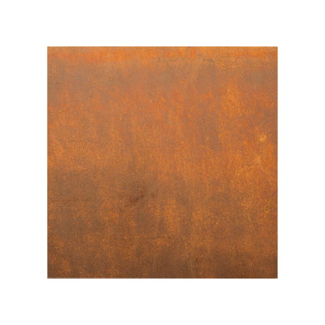Black rust, metal texture close-up. wood wall art (Front)