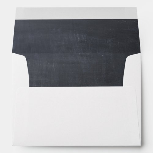 Black Rustic Chalkboard Envelope