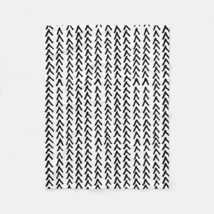 Black Rustic Tribal Pattern Blanket