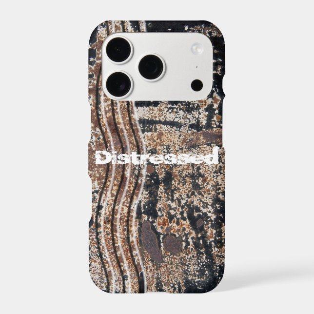 Black Rusty Metal Grunge Photograph Case-Mate iPhone Case (Back)