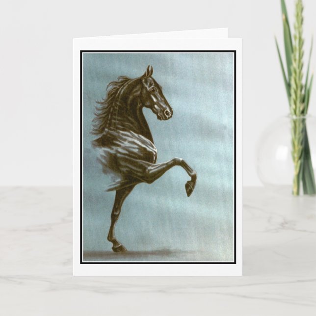 Black Saddlebred Card (Front)