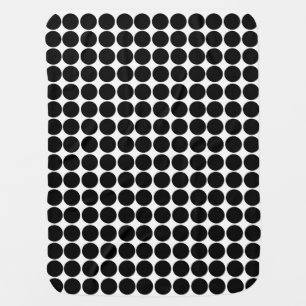 Black Safari Dot Baby Blanket