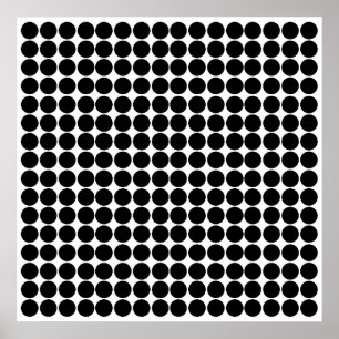 Black Safari Dot Poster