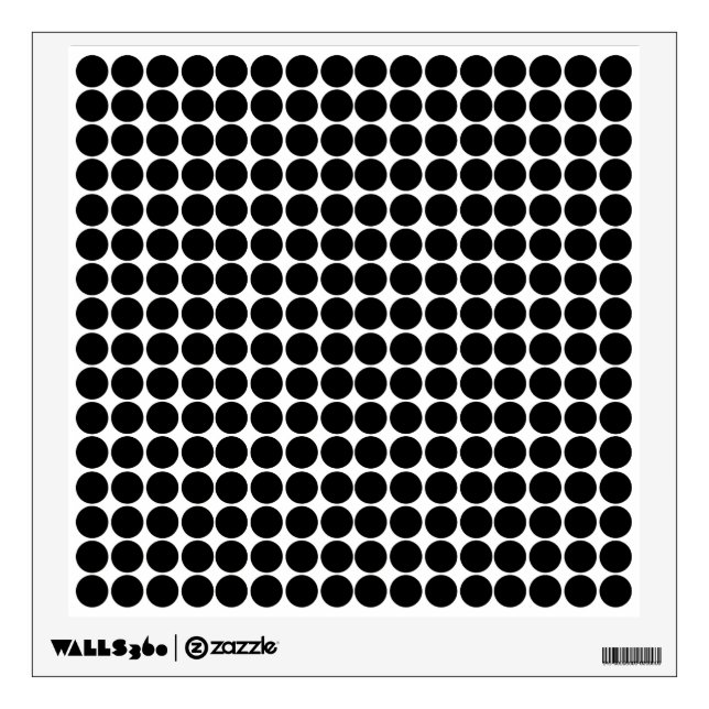 Black Safari Dot Wall Sticker (Front)