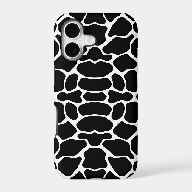 Black Safari Giraffe Case-Mate iPhone Case (Back)