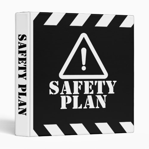 Black Safety Plan 3 Ring Binder