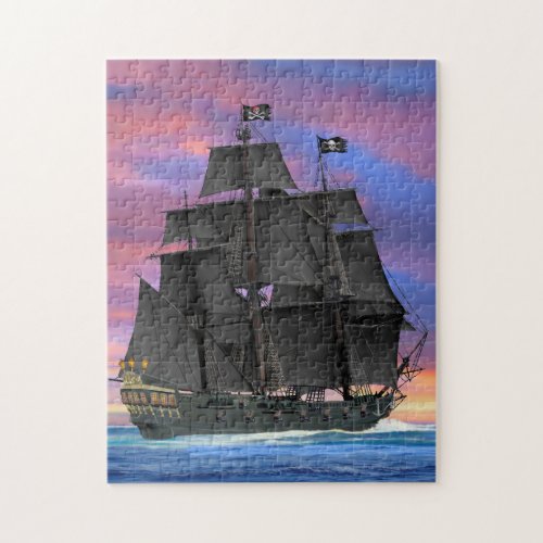 Black Sails of the Seven Seas Jigsaw Puzzle
