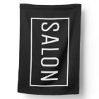 BLACK SALON SIGN FLAG