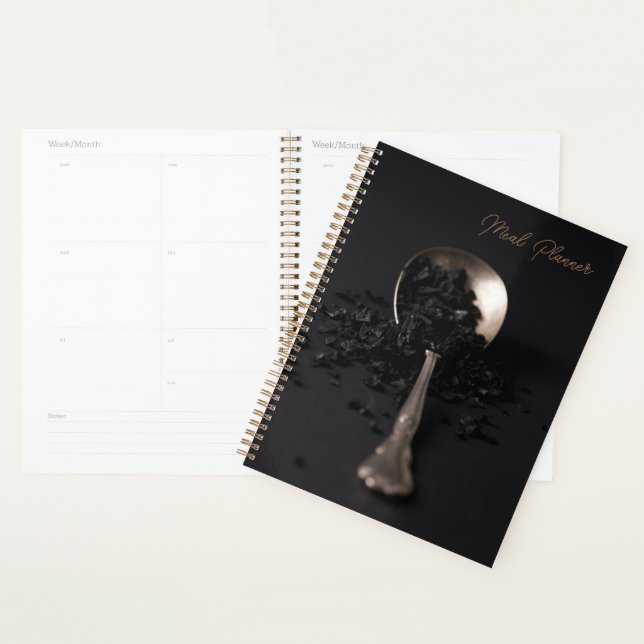 Black salt Meal Planner Notebook (Display)