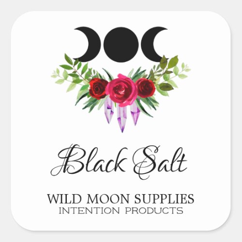 Black Salt Spell Kit Labels