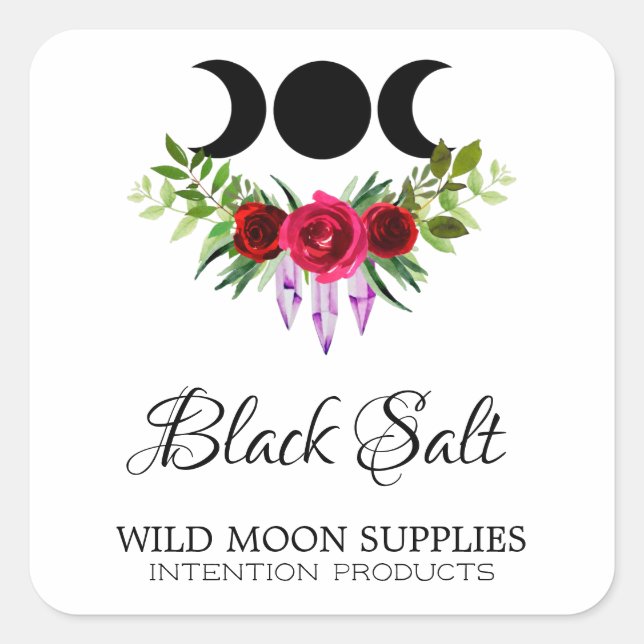 Black Salt Spell Kit Labels (Front)