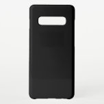 Black Samsung Galaxy S10  Case<br><div class="desc">A dark,  solid color "Black" Samsung Galaxy S10  Case. This black is pure black. Click on "Customize" to change color or to add a pattern or design. Product Hex Code: #000000</div>