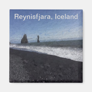 Black Sand Beach, Iceland Magnet