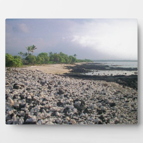 Black Sand Beach in Hawaii Plaque