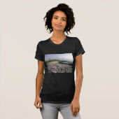 Black Sand Beach in Hawaii T-Shirt (Front Full)