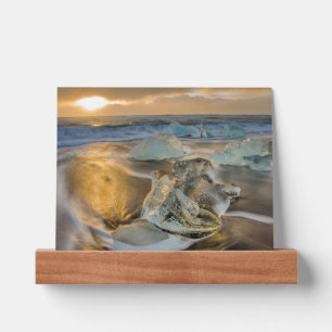 Black Sand Beach Jokulsarlon South Iceland Picture Ledge