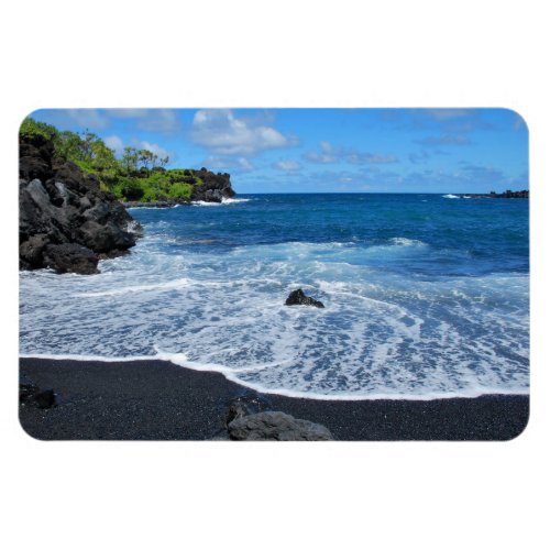 Black Sand Beach Waianapanapa State Park Maui Magnet