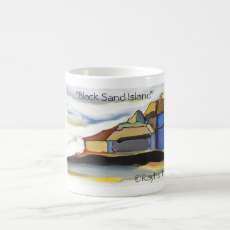 Black Sand Island by Rayhart Coffee Mug