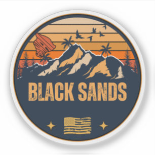 Black Sands, Hawaii Sticker