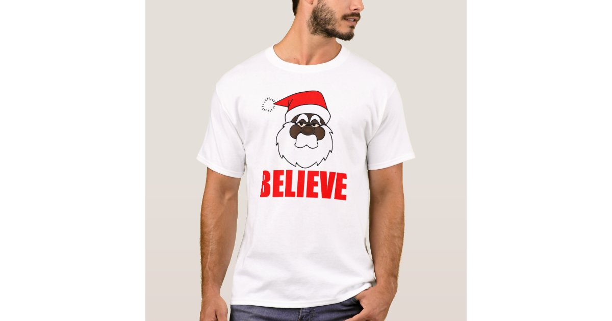 black santa t shirts