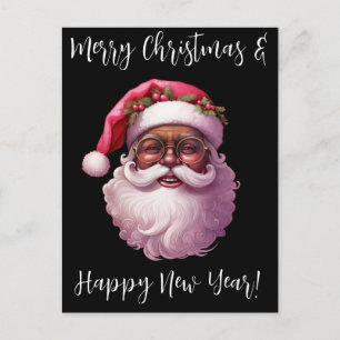 Black Santa, Big nick energy, naughty, Santa Claus Postcard