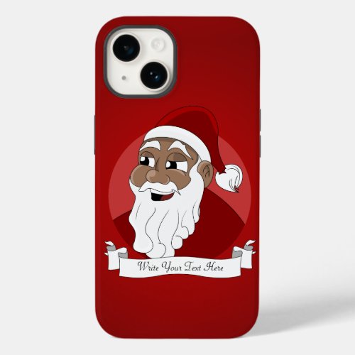 Black Santa Claus Cartoon Case_Mate iPhone 14 Case