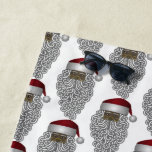 Black Santa Claus Christmas Holiday Beach Towel<br><div class="desc">Who says you have to have a snowy Christmas? This fun design with an African American Santa Claus is perfect for a day at the beach this holiday season. This can be either a black or Latino Santa Claus. Change the background color and also the text if your wish. If...</div>