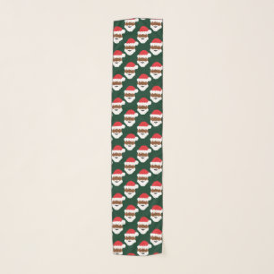 Black Santa Claus Christmas Scarf